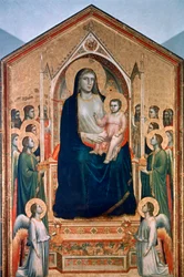 Madonna y el Niño entronizados, c1300-1303
