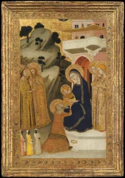 La adoración de los magos, c.1340-43