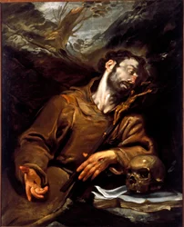 El éxtasis de San Francisco de Asís (Vanitas)