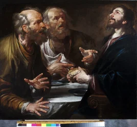Cena en Emaús, c.1645-50 (óleo sobre lienzo)
