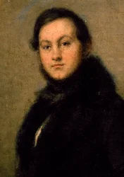 Retrato de Ignazio Marini (1811-1873), cantante de ópera, por Giovanni Carnovali conocido como Piccio (1808-1873). Italia