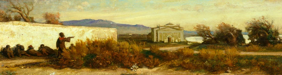 Turcos cerca de un templo