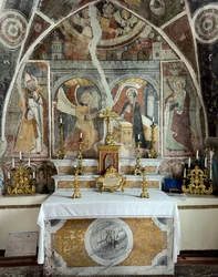 La Anunciación, Capilla de la Anunciación, c. 1470 (fresco)