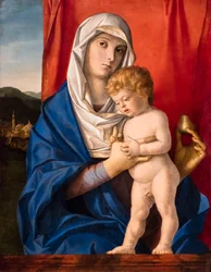 Virgen con el Niño, hacia 1488-1490 (técnica mixta sobre madera)