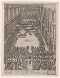 Speculum Romanae Magnificentiae: Una Reunión Papal en la Capilla Sixtina, de Michelangelo, 1582