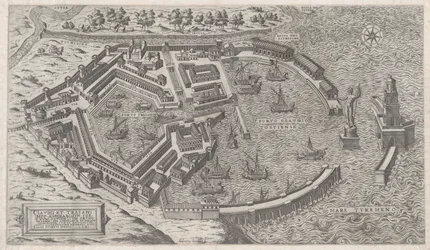 Speculum Romanae Magnificentiae: Puerto de Roma, 1581