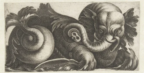 Elefante marino con orejas de hojas Frisones con monstruos marinos (título de la serie)