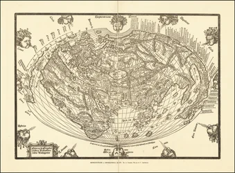 Mapa del mundo de 1540 de Giovanni Andrea Vavassore