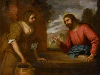Cristo y la mujer de Samaria, circa 1635