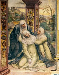 Éxtasis de Santa Catalina de Siena (detalle)