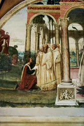 San Benito deja Roma y a sus maestros, Vita de San Benito da Nurcia