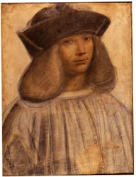 Retrato de Francesco Melzi (v. 1491- 1570) pintor italiano, alumno y compañero (amante) de Leonardo da Vinci