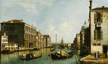 El Gran Canal, Venecia, mirando al este desde el Campo S. Vio