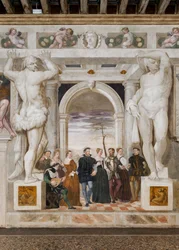 Invitación al baile, Salón Principal, c.1570 (fresco)