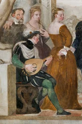 Invitación al baile, Salón Principal, c.1570 (fresco)