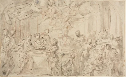 Salomé con la Cabeza de San Juan Bautista Ante Herodes