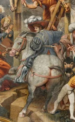 Contrafachada, IL Pordenone, Crucifixión 1520-21, (detalle)