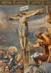 Contrafachada, IL Pordenone, Crucifixión 1520-21 (detalle)
