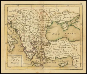 Mapa de 1762 - Turquía europea