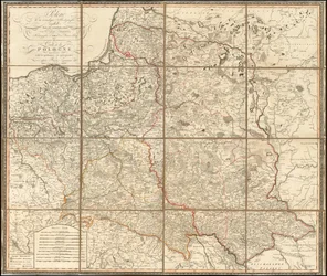 Mapa de Polonia de 1807