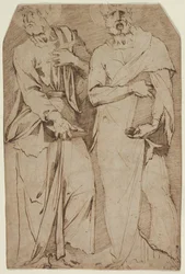 Dos santos de pie, 1563-1572