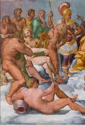 La Asamblea de los Dioses, detalle de 3606292, c.1560 (fresco)