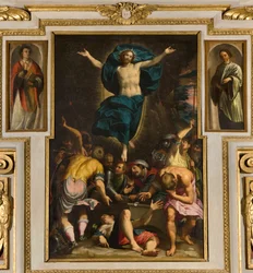 Capilla de Nuestra Señora del Pueblo, Segundo tramo lado sur, Giovan Battista Trotti llamado el Malosso, Resurrección 1594