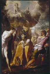 El martirio de San Dionisio (Denis o Denys) (óleo sobre lienzo)