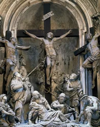 Pasión, grupo escultórico de Giovanni Battista Barberini (hacia 1625-1691),1339-1345, Iglesia de San Agustín, Cremona, Italia