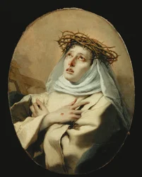 Santa Catalina de Siena (pintura sobre lienzo)