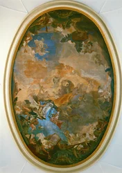 La Coronación de la Virgen. Fresco