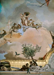 La Gloria de España, fresco del salón del trono del Palacio Real de Madrid