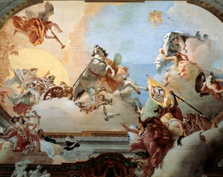Alegoría creada para el matrimonio de Lodovico Rezzonico y la noble veneciana Faustina Savorgnan en 1758