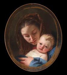 Virgen con el Niño, c.1730-45 (óleo sobre lienzo)