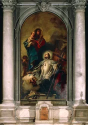 La Virgen apareciendo a San Juan de Nepomuceno
