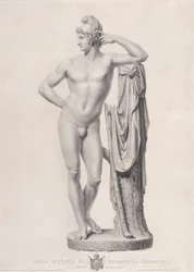 París apoyado en un tocón de árbol, 1817