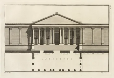 Entrada principal al Tribunal del Templo, 1753