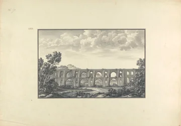 Vista del acueducto de Maglova