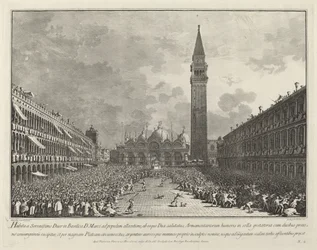El Dogo llevado por la Piazza San Marco, 1763-1766