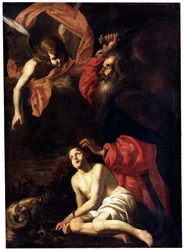 El sacrificio de Isaac por Abraham, c1615-c1620