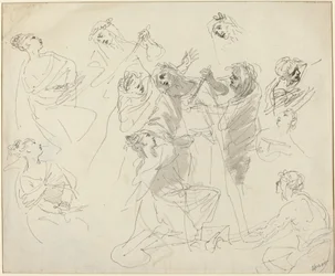 Estudios de figuras [recto]