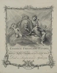 George Frideric Handel, grabado por Francesco Bartolozzi, c.1790