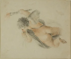 Putto con antorcha