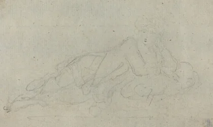 Mujer reclinada (verso)