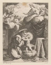 San Antonio de Padua adorando al Niño