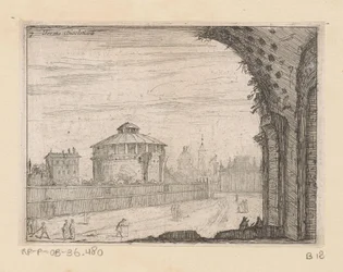 Restos de las Termas de Diocleciano en Roma Terma Diocletiane (título sobre objeto) Vistas de Roma (título de la serie) Alcune vedute et prospettive di luoghi dishabitati di Roma (título de la serie)