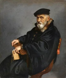 Italiano: Retrato de un anciano sentado