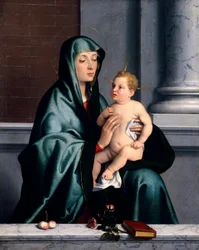 Virgen con el Niño de Giovanni Battista Moroni (hacia 1525-1578)