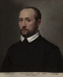 Retrato de Vincenzo Guarignoni, c.1572 (óleo sobre lienzo)