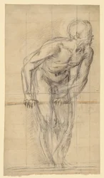 Desnudo masculino de pie (anverso); Desnudo masculino de pie (reverso)
